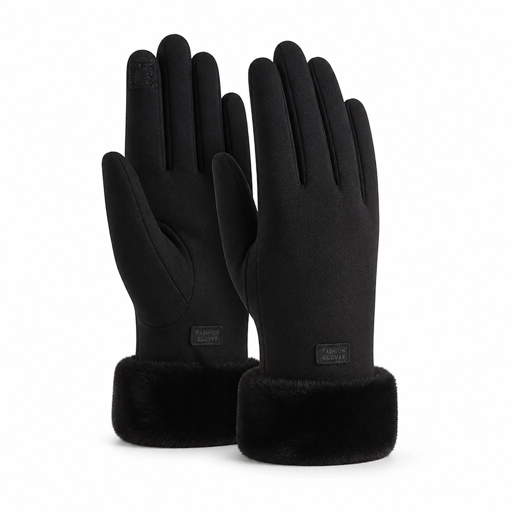 Dameswinterhandschoenen | Fleecevoering | Touchscreenfunctie | Winddichte buitenlaag