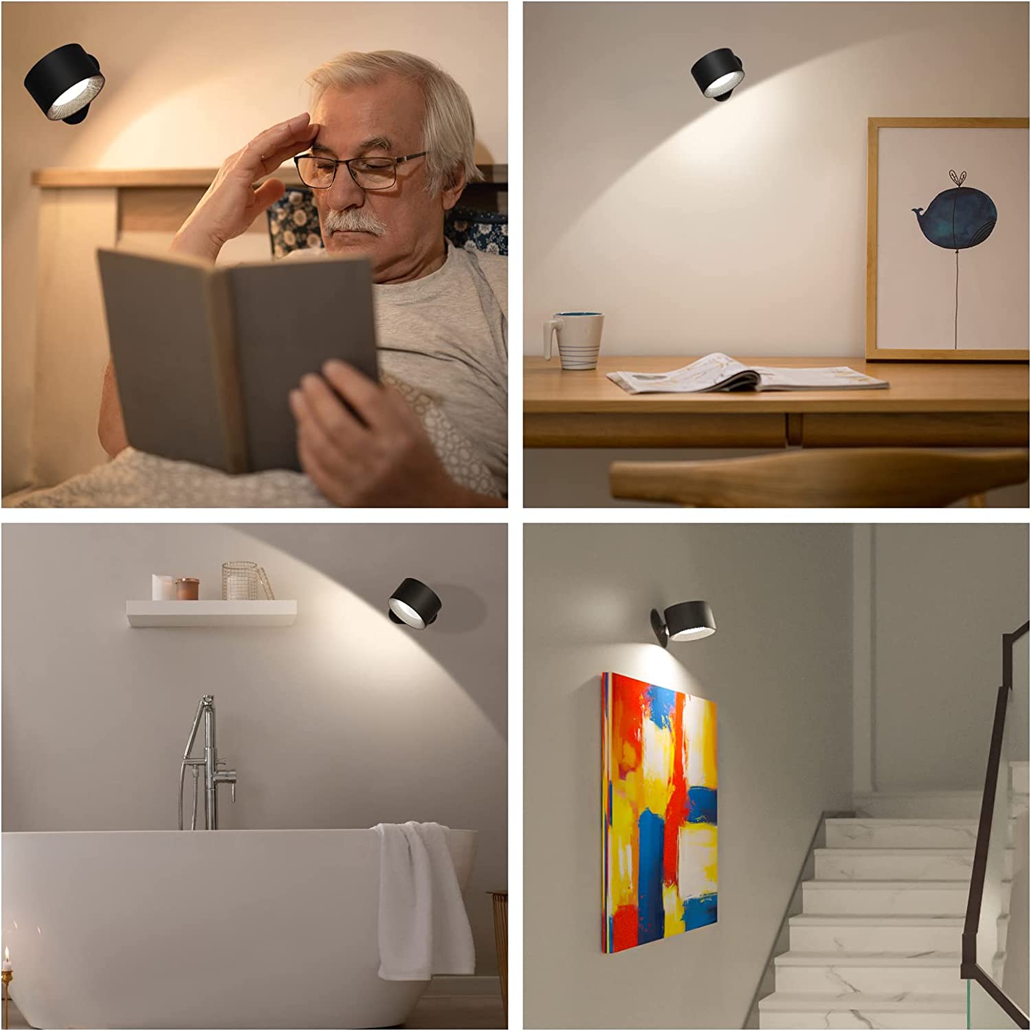 Buy 1+1 FREE | WallBeam - Wireless rechargeable wall lamp [Last day sale]