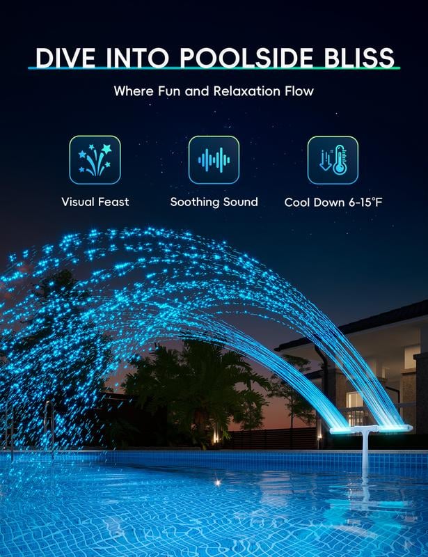 SunSpray - The luminous water arch for your summer dream