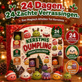 Dumpling squishy adventskalender met vakjes voor elke decemberdag
