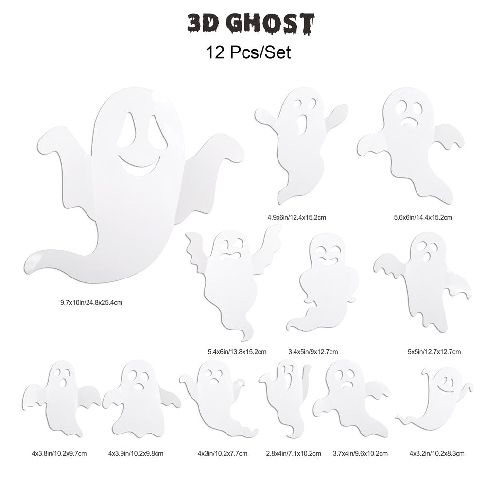 Griezelige Halloween LED 3D Vleermuis Wanddecoratie