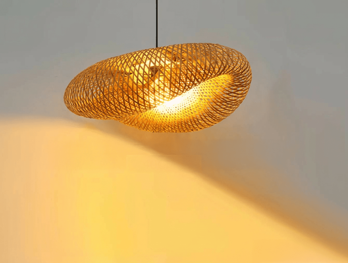Handgemaakte bamboe hanglamp