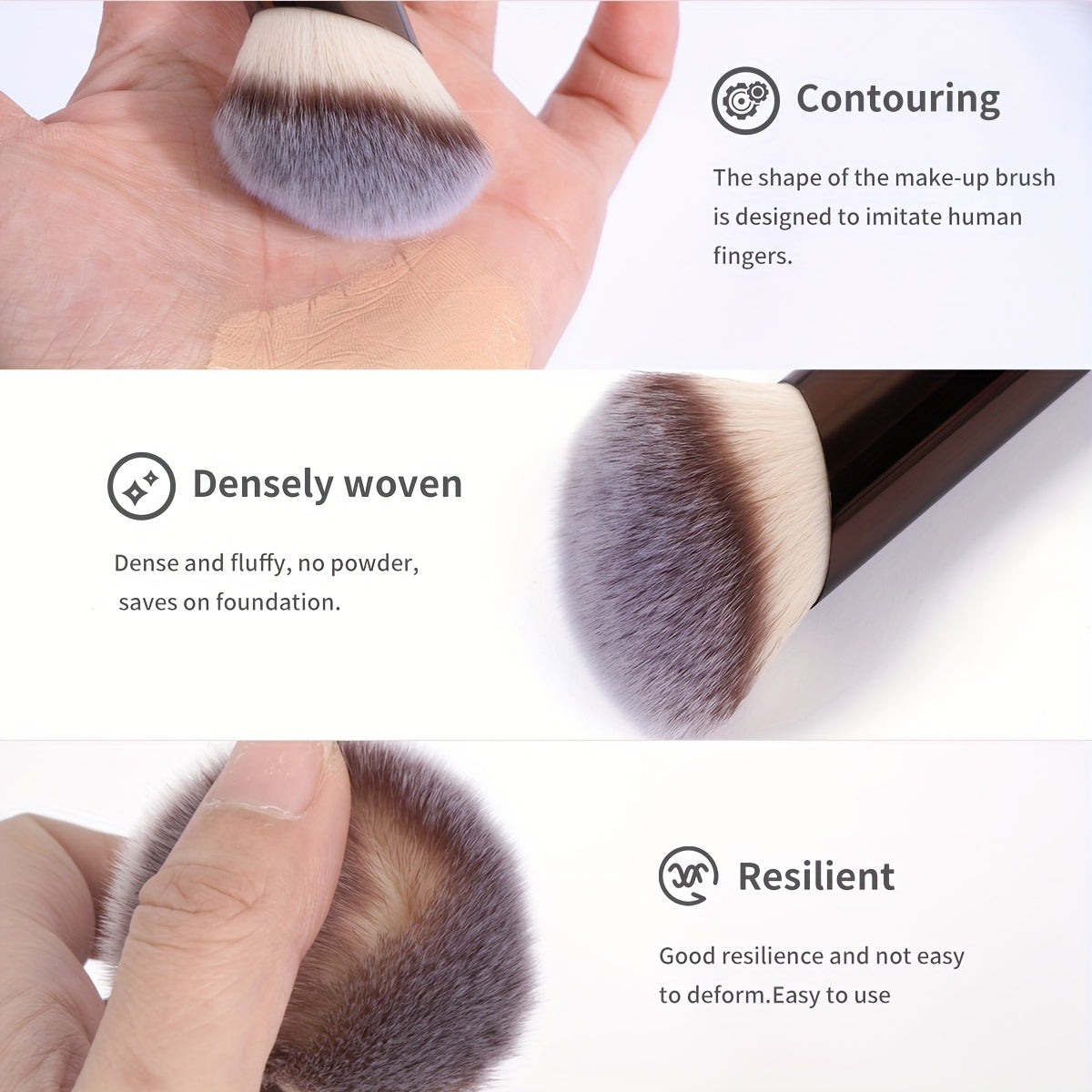 GlowArt™ Kabuki Make-upkwastenset voor perfecte applicatie