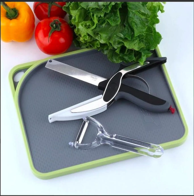 50% OFF | CleverCutter™ - 2-in-1 Stainless Steel Kitchen Scissors [Last Day Sale]