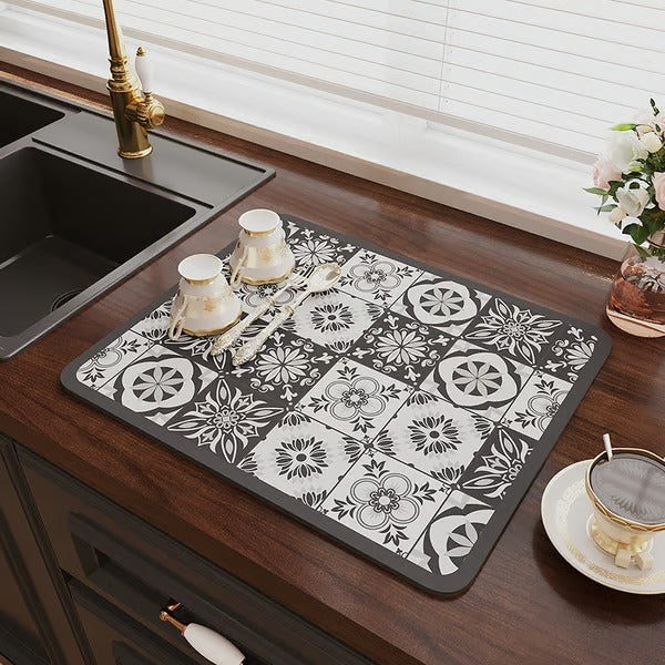 Sneldrogende waterafvoermat voor keuken en badkamer