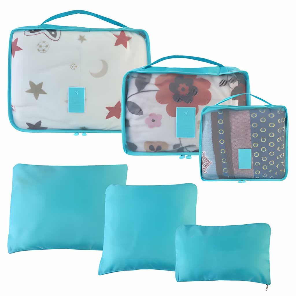 Travel Organizer - Portable Packing Cubes for Luggage (Set of 6)
