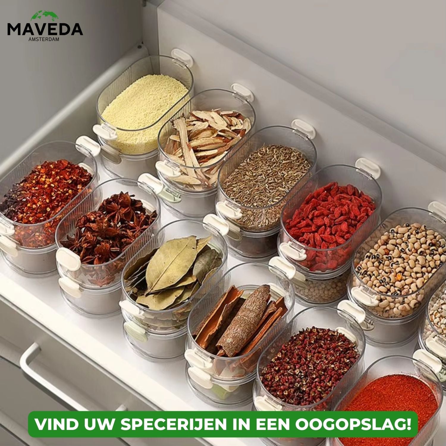 2+1 FREE | FlavourBox™ - Multi-Tier Spice Storage Box