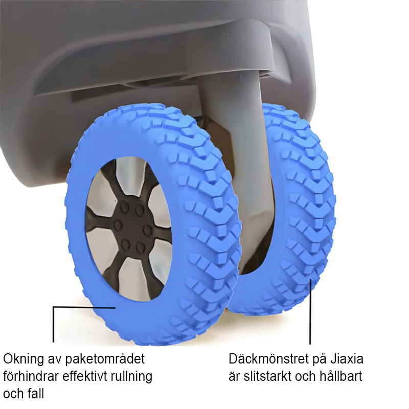 4+4 FREE | WheelShield - Protects the wheels of your suitcase and reduces noise.