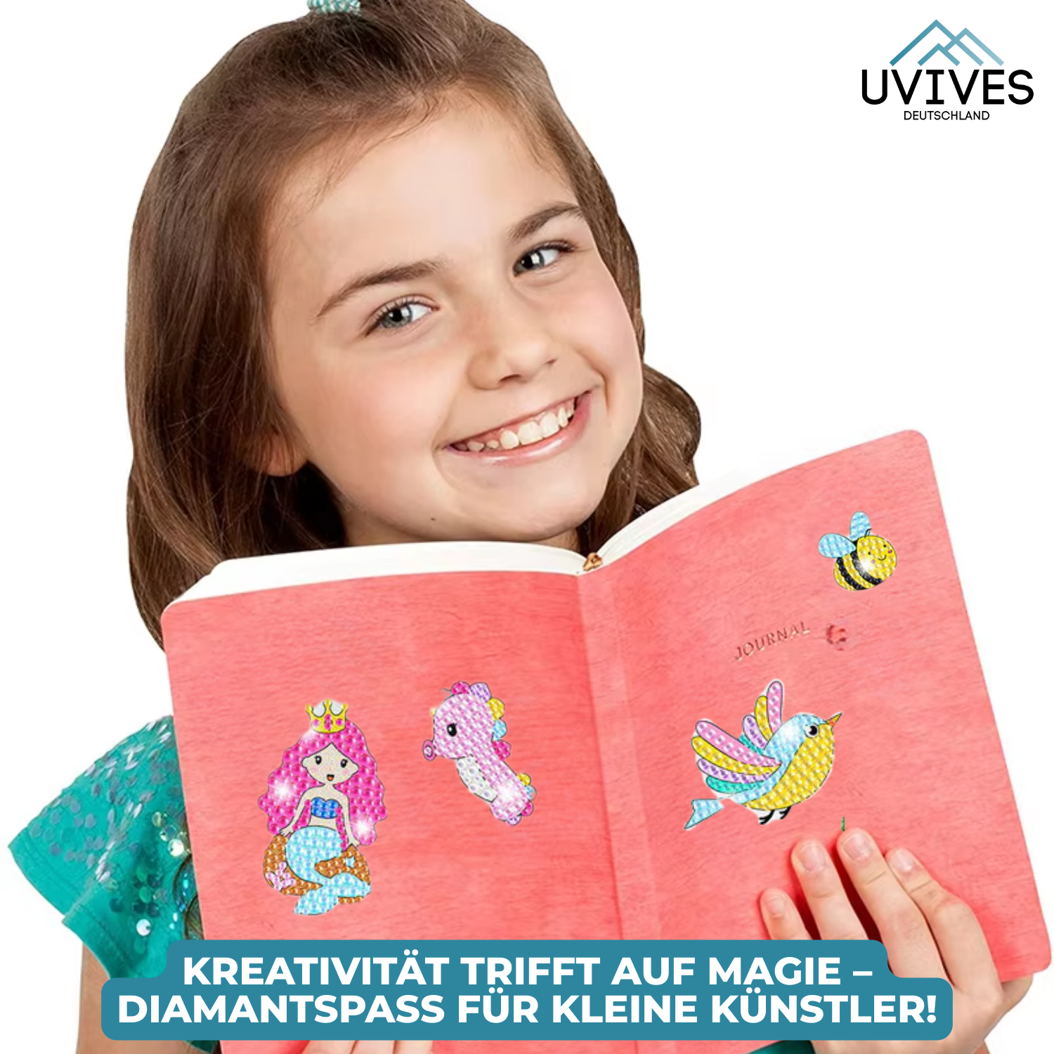 SparkCraft™ - Magical diamond coloring pages for kids