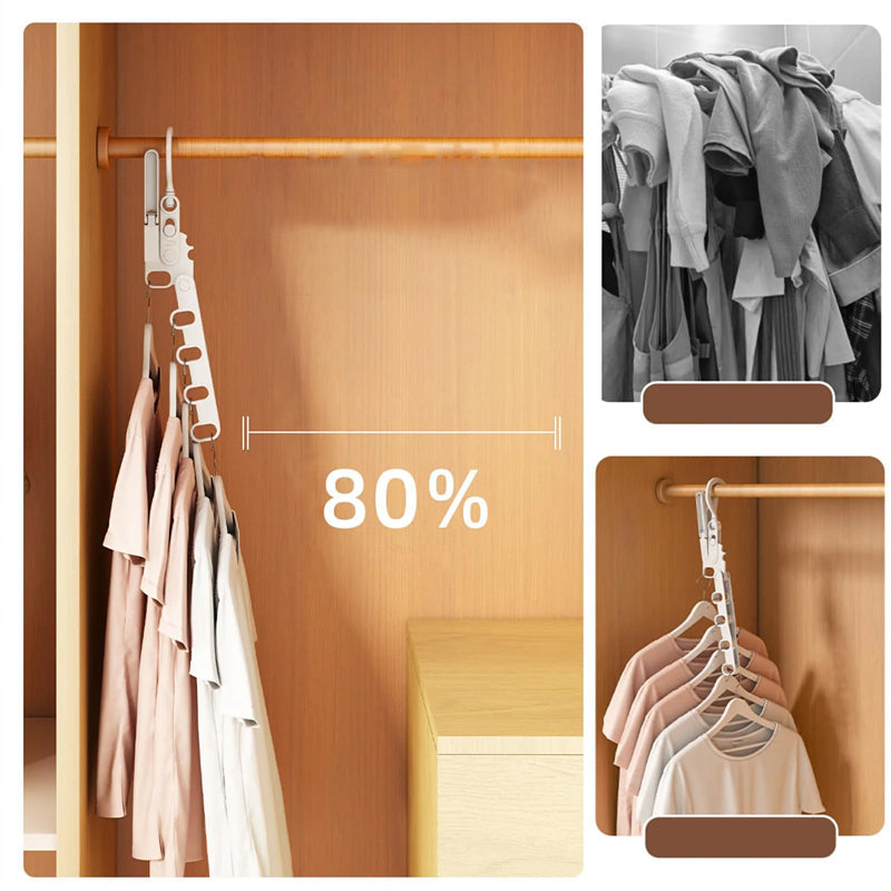 2+1 FREE | FoldiHooks - your compact clothes hanger set