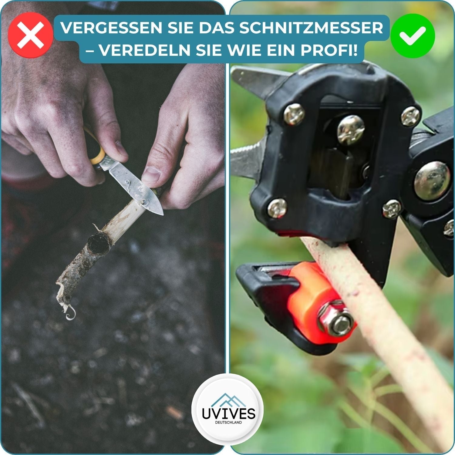 FloraGraft™ - Professional 2-in-1 grafting and pruning shears