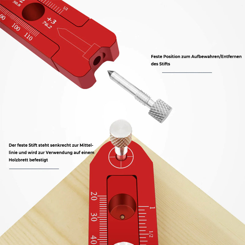 SmartArc - Circular Adjustable Compass Measuring Tool for Woodworking