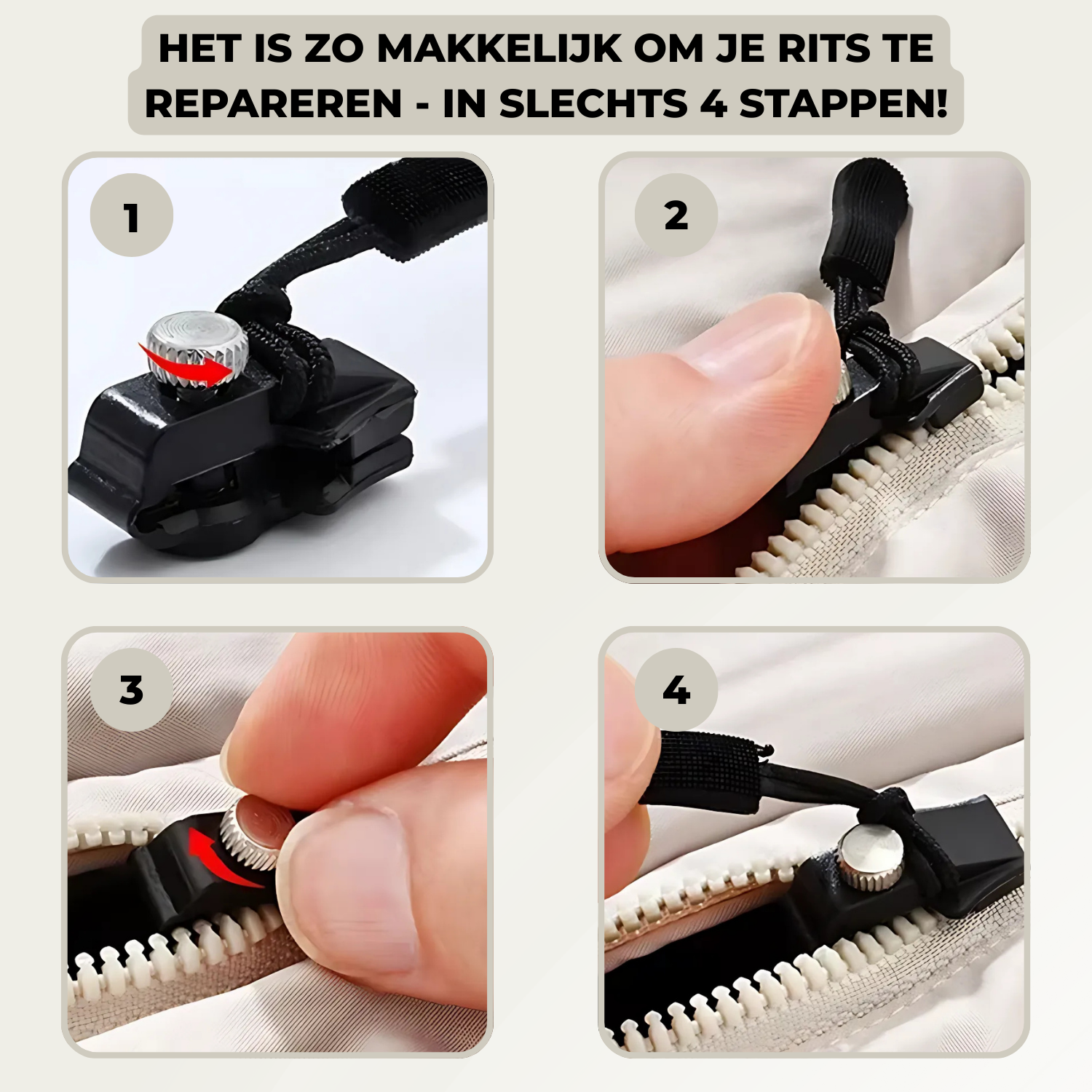 3+3 FREE | FixZip™ - Repairs every broken zip second