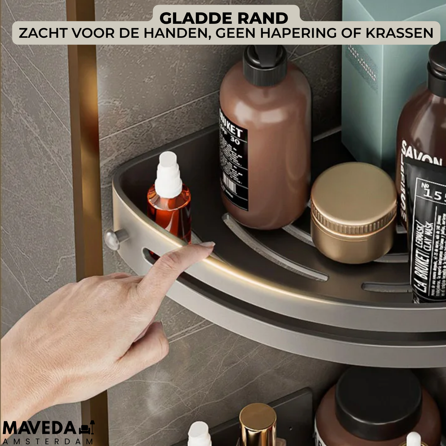 StickShelf™ - Extra Bathroom Storage Without Drilling