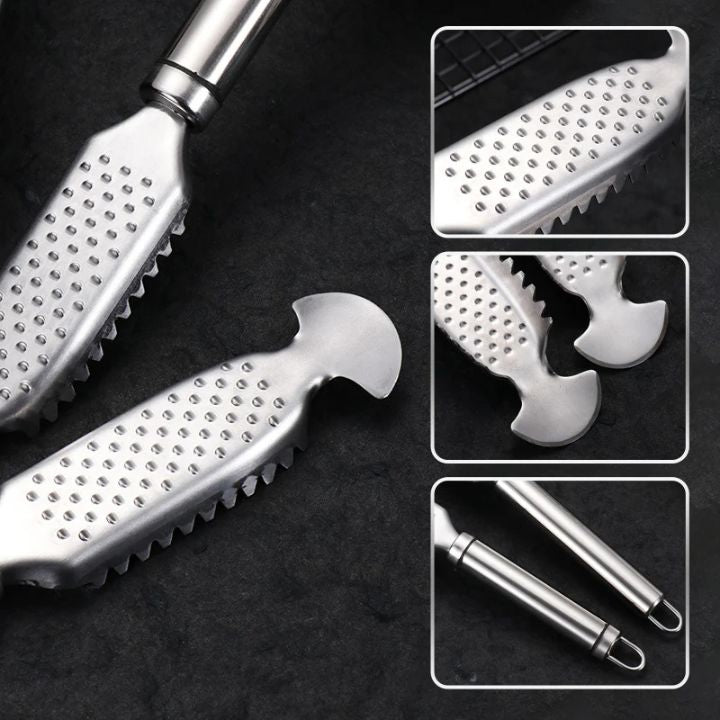 SilverScale - Stainless steel fish grater