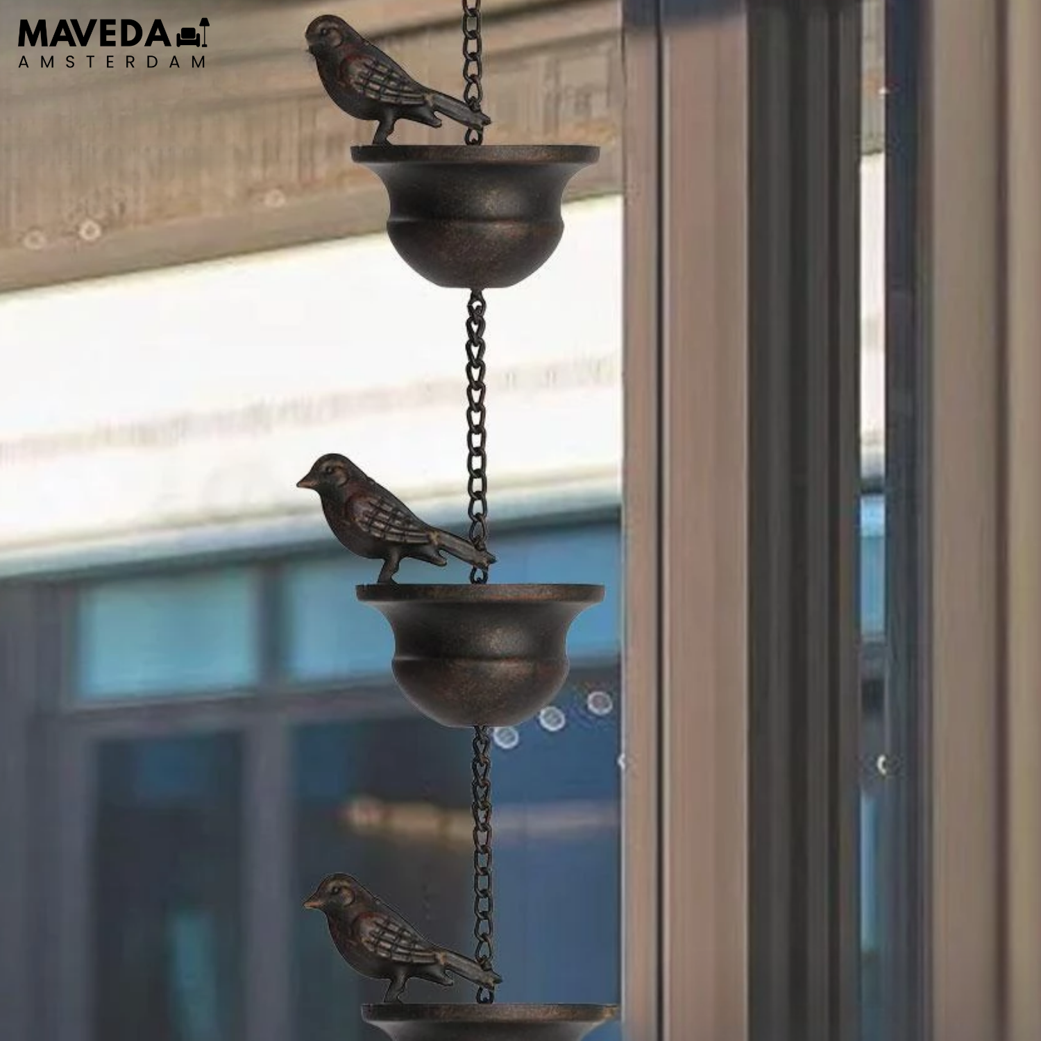 RainCharm™ - Decorative rain chain for garden &amp; patio