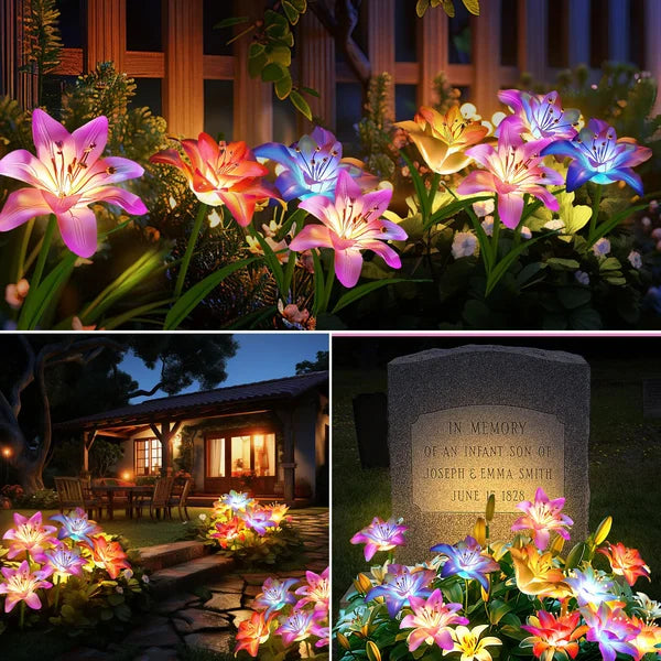 SolarBlossom - Magical garden lamp with floral motif