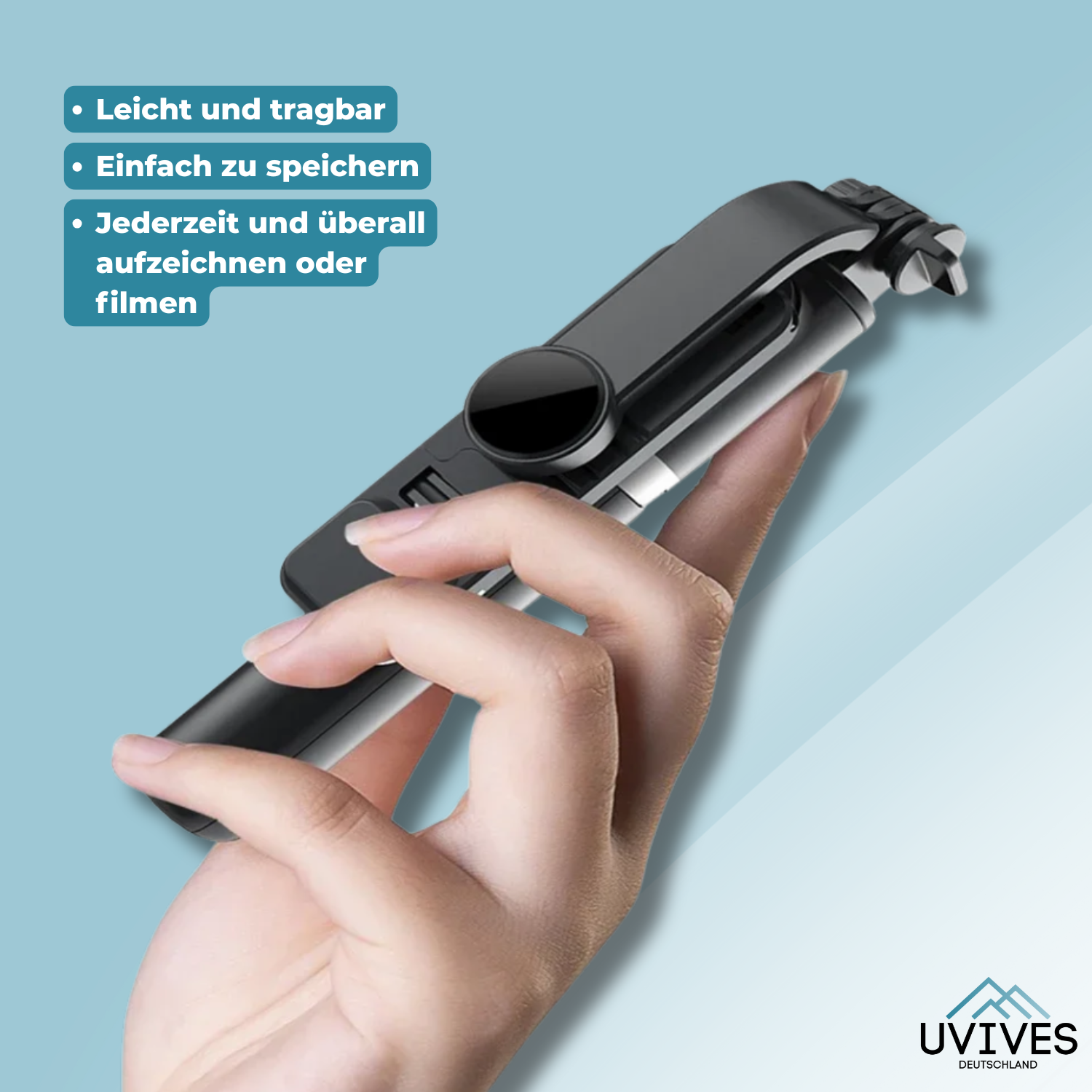 SnapPro - Your 6-in-1 Bluetooth selfie stick for perfect photos