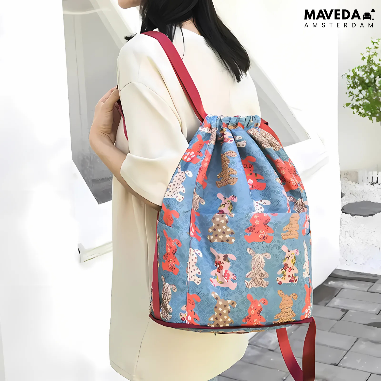 PackLite - Foldable travel backpack with wet/dry separation