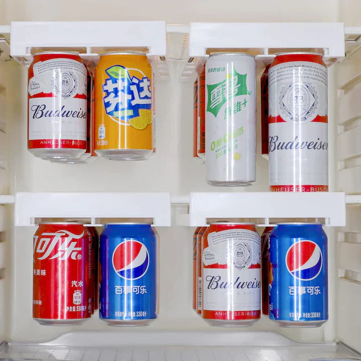 Buy 1+1 FREE | SlideEasy - Refrigerator Hanging Shelf Can Storage Compartment [Last Day Sale]