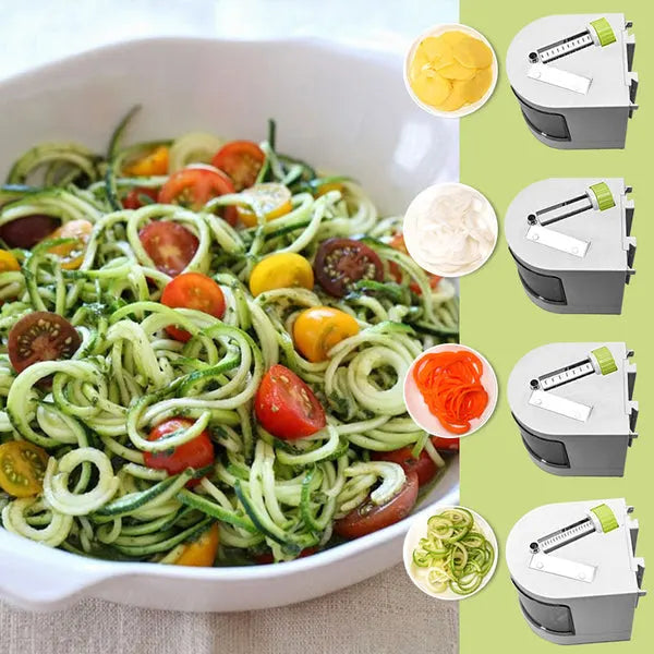 SpinCarve - Manual vegetable spiralizer for creative cooking