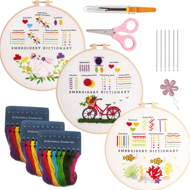 50% OFF | SewNurture - Embroidery Stitch Practice Kit [Last Day Sale]