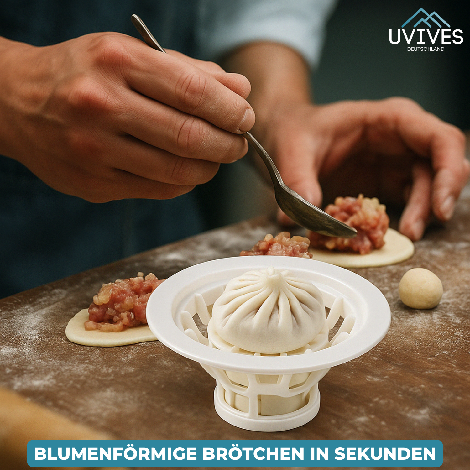 BunBud™ - Flower-shaped bun and dumpling machine