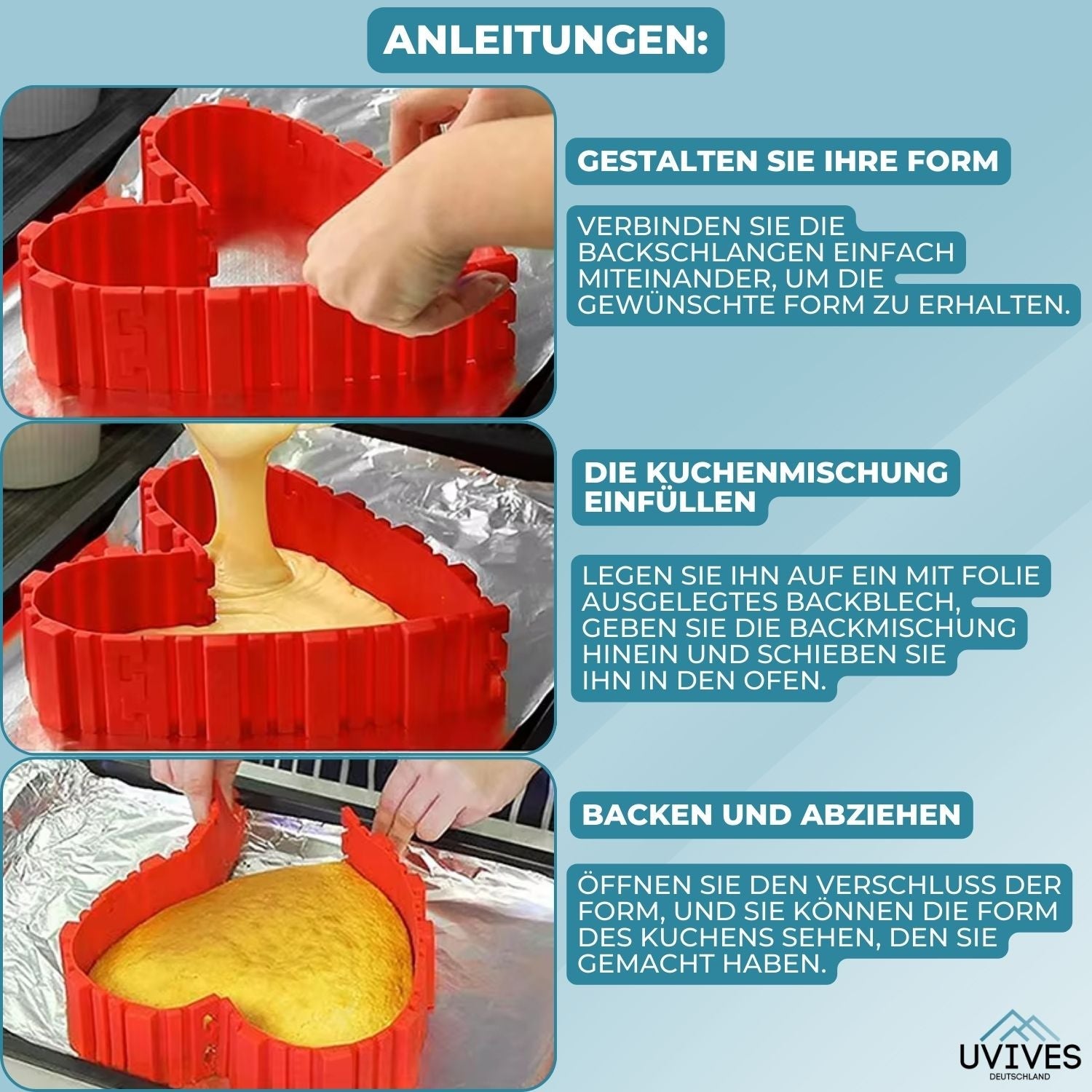 2+2 FREE | BakeArt™ - Silicone Cake Mold DIY