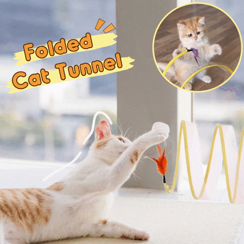 KittyMaze - Foldable cat tunnel with integrated toys