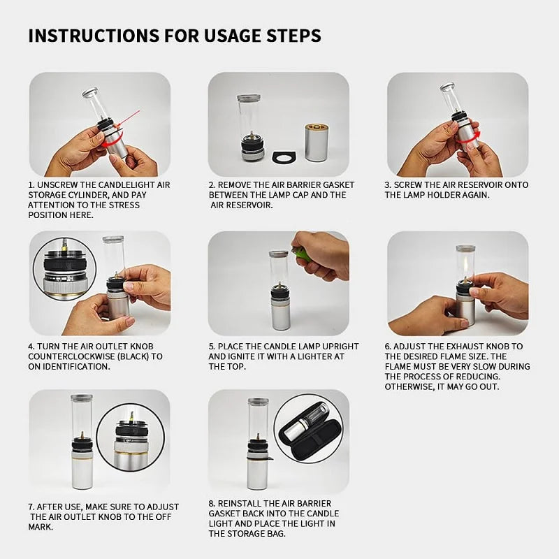 BlazeGlow - Stylish flame lamp for travel