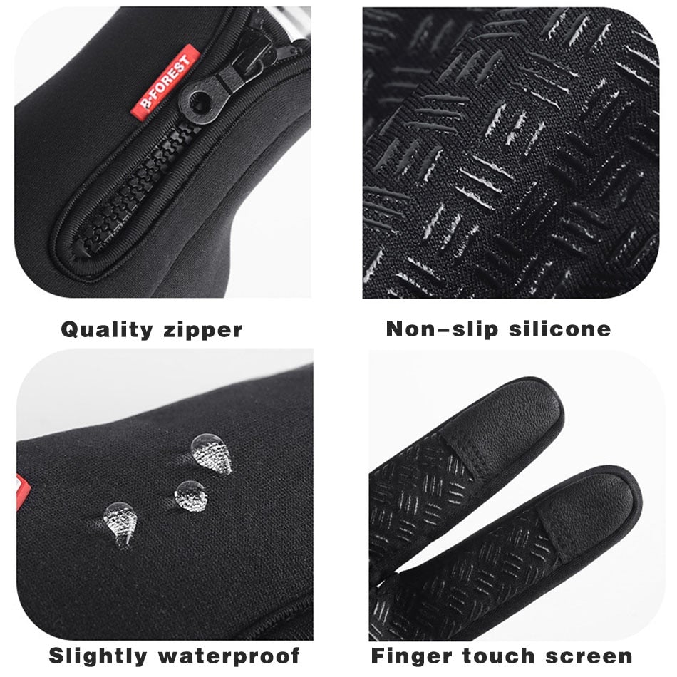 Waterdichte thermische handschoenen met touchscreencompatibiliteit