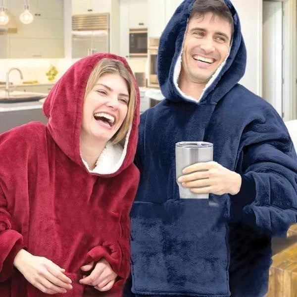 Dekenhoodie voor extra warmte tijdens koude avonden