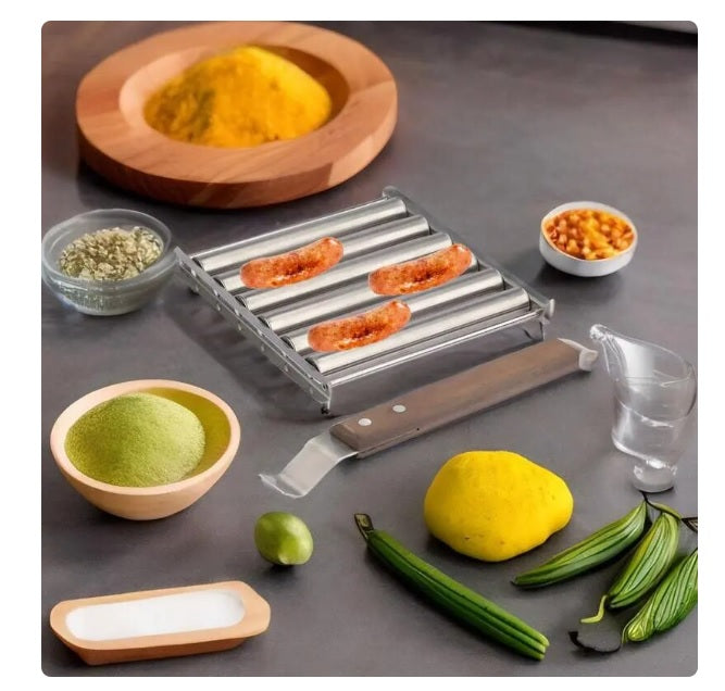 Strakke RVS Hotdog Roller Grill