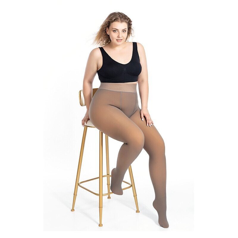 Buy 1+1 FREE | WinterGlam - Clean Legs Fake Sheer Warm Plush Lined Elastic Pantyhose [Last Day Sale]
