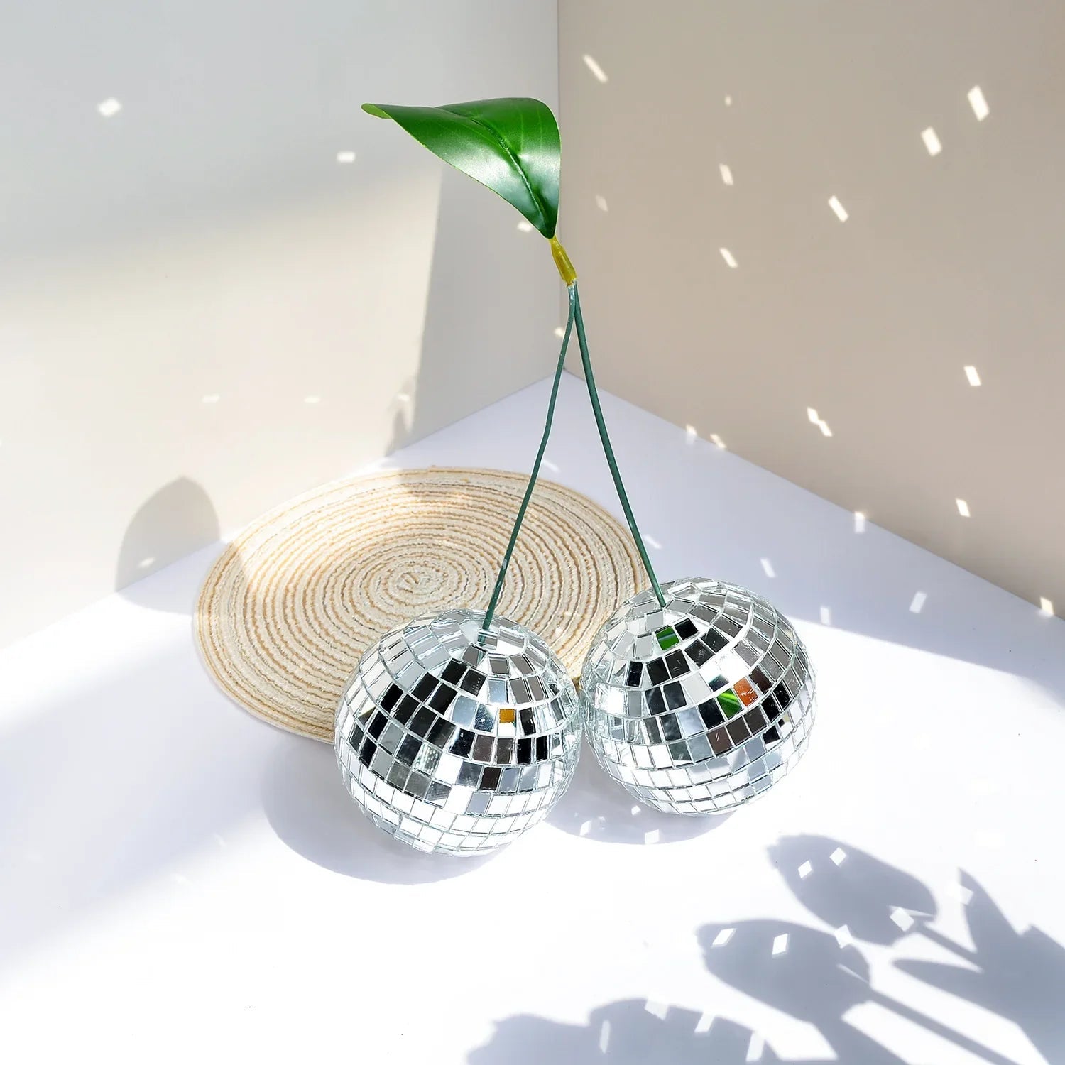 Retro disco kersen wanddecoratie