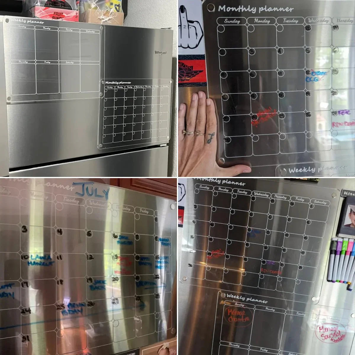 MagnoPlan - Magnetic calendar - includes 4 highlighters [Last-day sale]