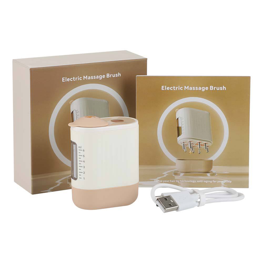 Elektrische hoofdhuidmassager met haargroei-therapie en trilling