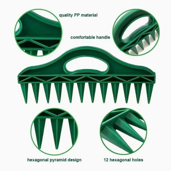 SeedMate - Planting skewer with 12-hole template