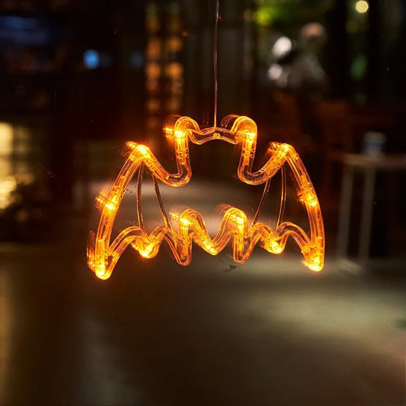 Warme LED-pompoenglowlamp met zuignap voor feestelijke decoratie