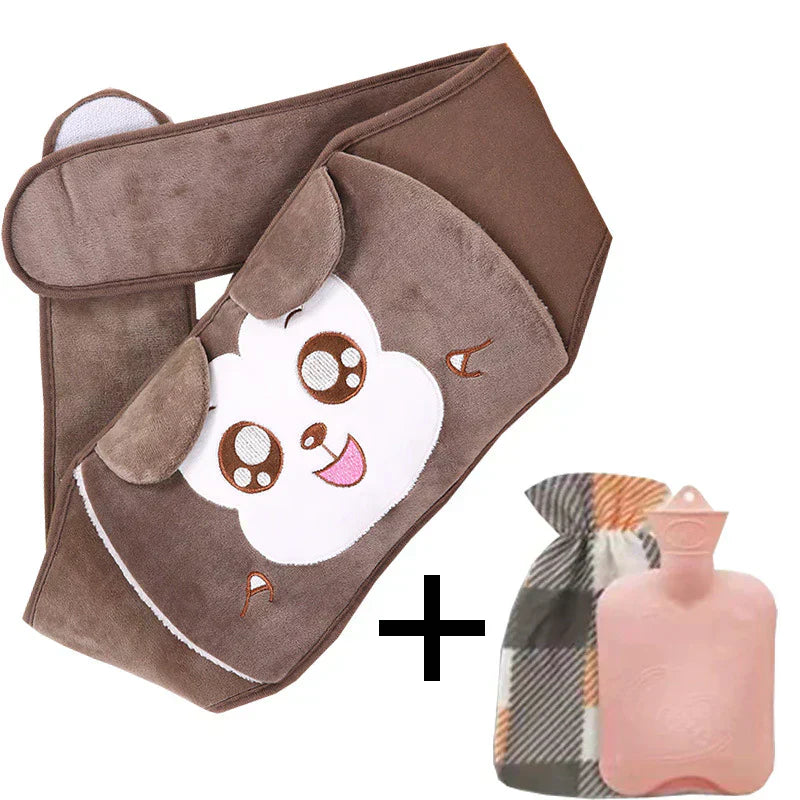 50% OFF | WarmCush - Refillable Plush Hot Water Bottle with Hip Padding [Last Day Sale]