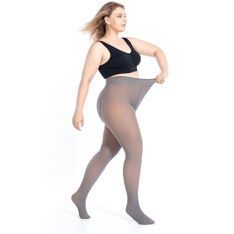 Buy 1+1 FREE | WinterGlam - Clean Legs Fake Sheer Warm Plush Lined Elastic Pantyhose [Last Day Sale]
