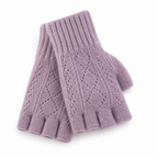 Fingerloze handschoenen | Zacht acrylgaren | Geribde polsboorden
