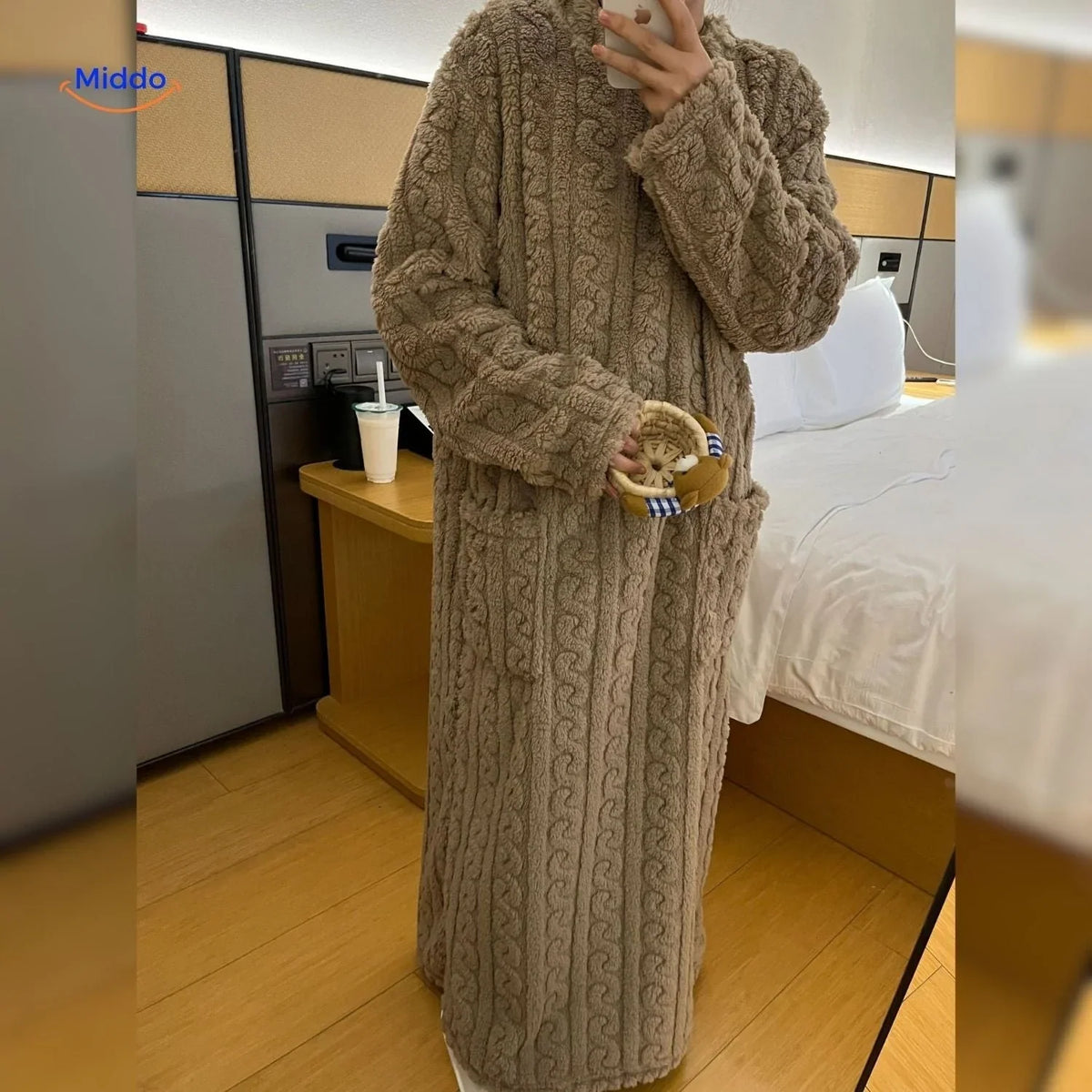 Fleecejurk voor dames, geschikt voor loungen en ontspannen