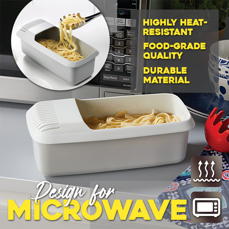 50% OFF | Noodle Strainer - Heat-resistant microwave pasta strainer [Last day of sale]