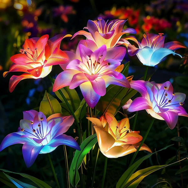 SolarBlossom - Magical garden lamp with floral motif