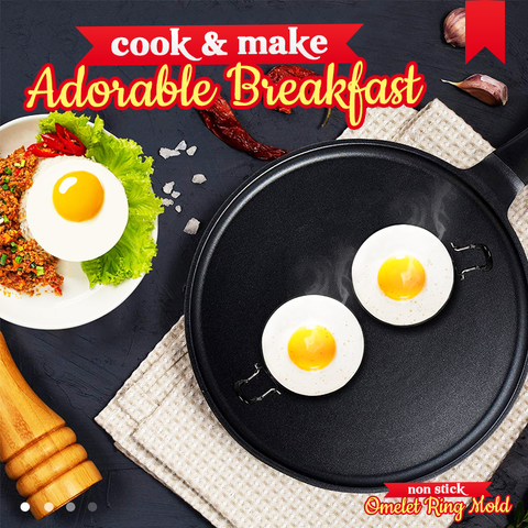 2+3 FREE | YolkRing - Omelette Ring with Non-Stick Coating Shape