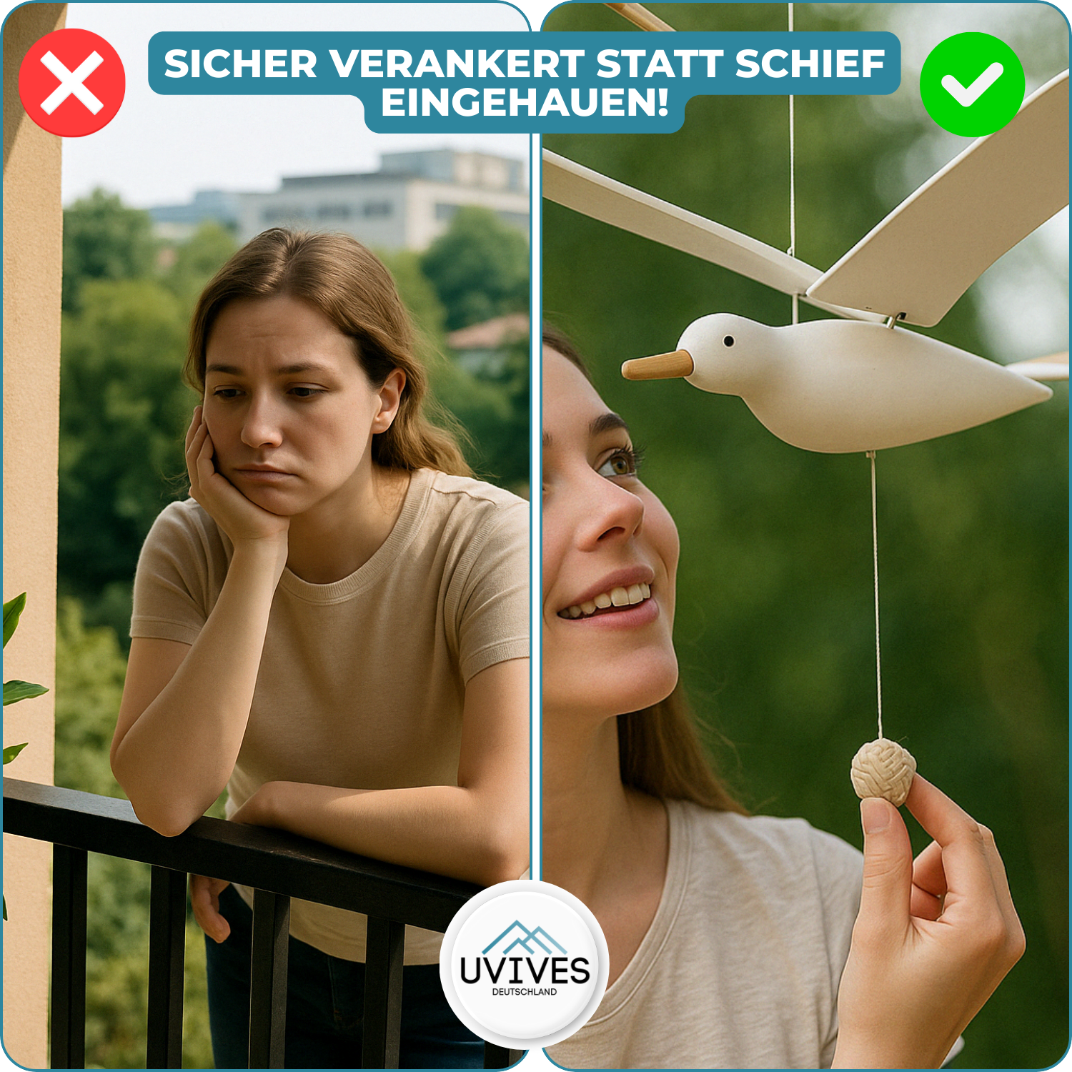 SkyGull™ - Hand-carved seagull with flapping wings