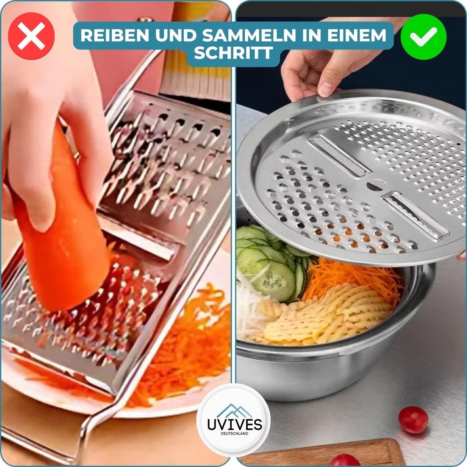 GrateBasin™ - 6-in-1 stainless steel sink