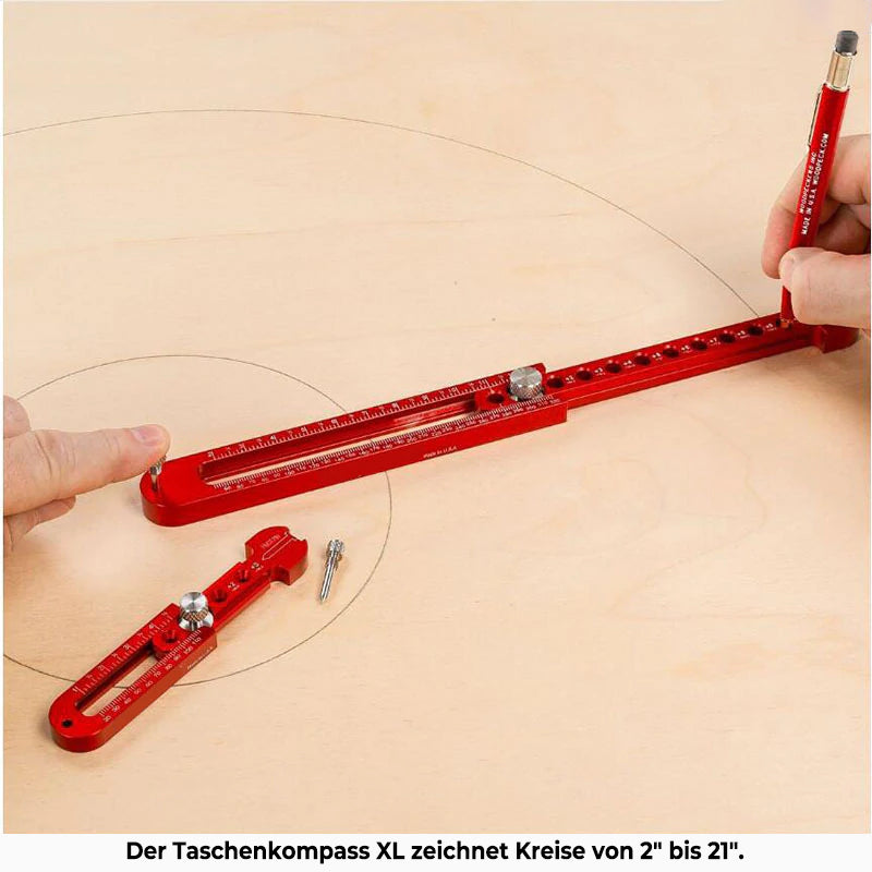 SmartArc - Circular Adjustable Compass Measuring Tool for Woodworking