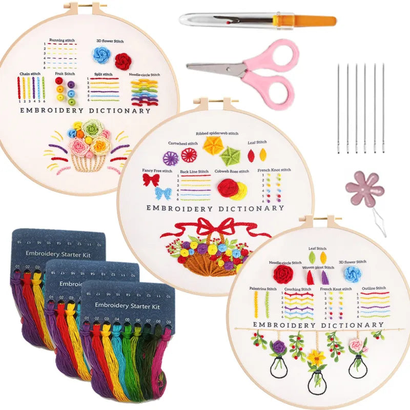 50% OFF | SewNurture - Embroidery Stitch Practice Kit [Last Day Sale]